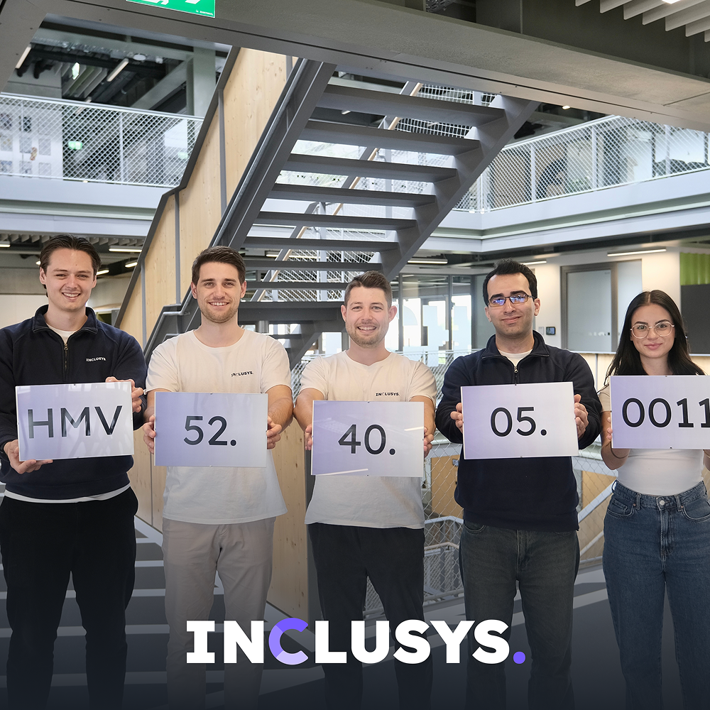 INCLUSYS Team bei der HMV-Eintragung – HMV 52.40.05.0011